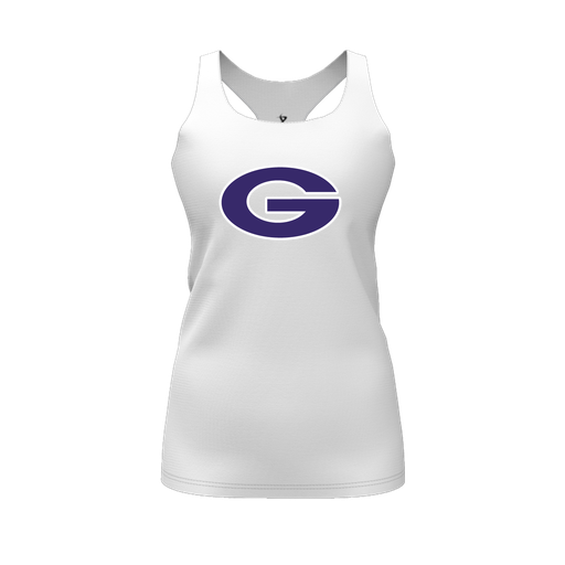 [FT0TRBWH-FYS-LOGO2] Decker Racerback Tank Top (Female Youth S, White, Logo 2)