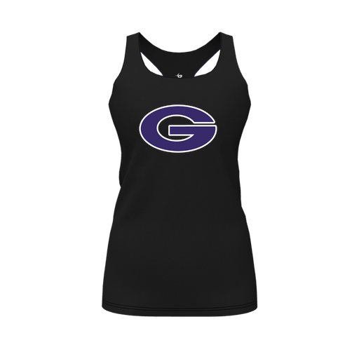 [FT0TRBBK-FYS-LOGO2] Decker Racerback Tank Top (Female Youth S, Black, Logo 2)