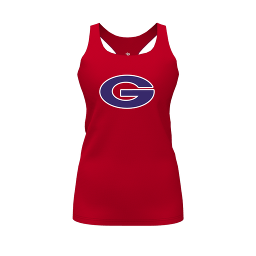 [FT0TRBRD-FYS-LOGO2] Decker Racerback Tank Top (Female Youth S, Red, Logo 2)