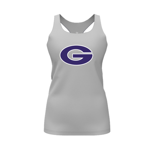 [FT0TRBGY-FYS-LOGO2] Decker Racerback Tank Top (Female Youth S, Gray, Logo 2)