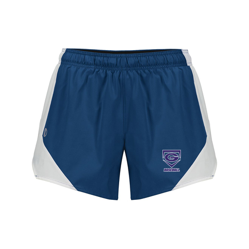 [229489.H03.S-LOGO1] Girls Olympus Shorts (Female Youth S, Navy, Logo 1)