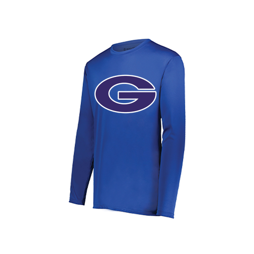 [222822.060.XS-LOGO2] Men's LS Smooth Sport Shirt (Adult XS, Royal, Logo 2)