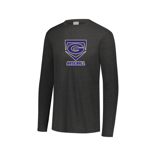 [FTLCUBBK-AXS-LOGO1] Decker Men's Tri-Blend T-Shirt - Long Sleeve (Adult XS, Black, Logo 1)