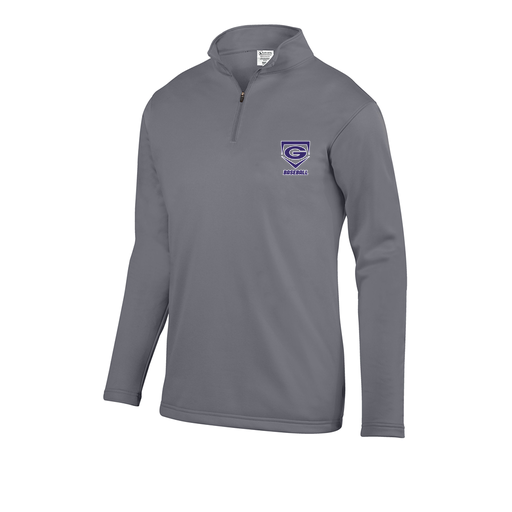[FOLQFFGY-AS-LOGO1] Decker Men's FlexFleece 1/4 Zip (Adult S, Gray, Logo 1)