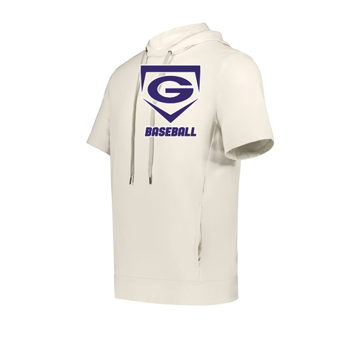 [222505.907.S-LOGO1] Men's Venturs Soft Knit Short Sleeve Hoodie (Adult S, White, Logo 1)